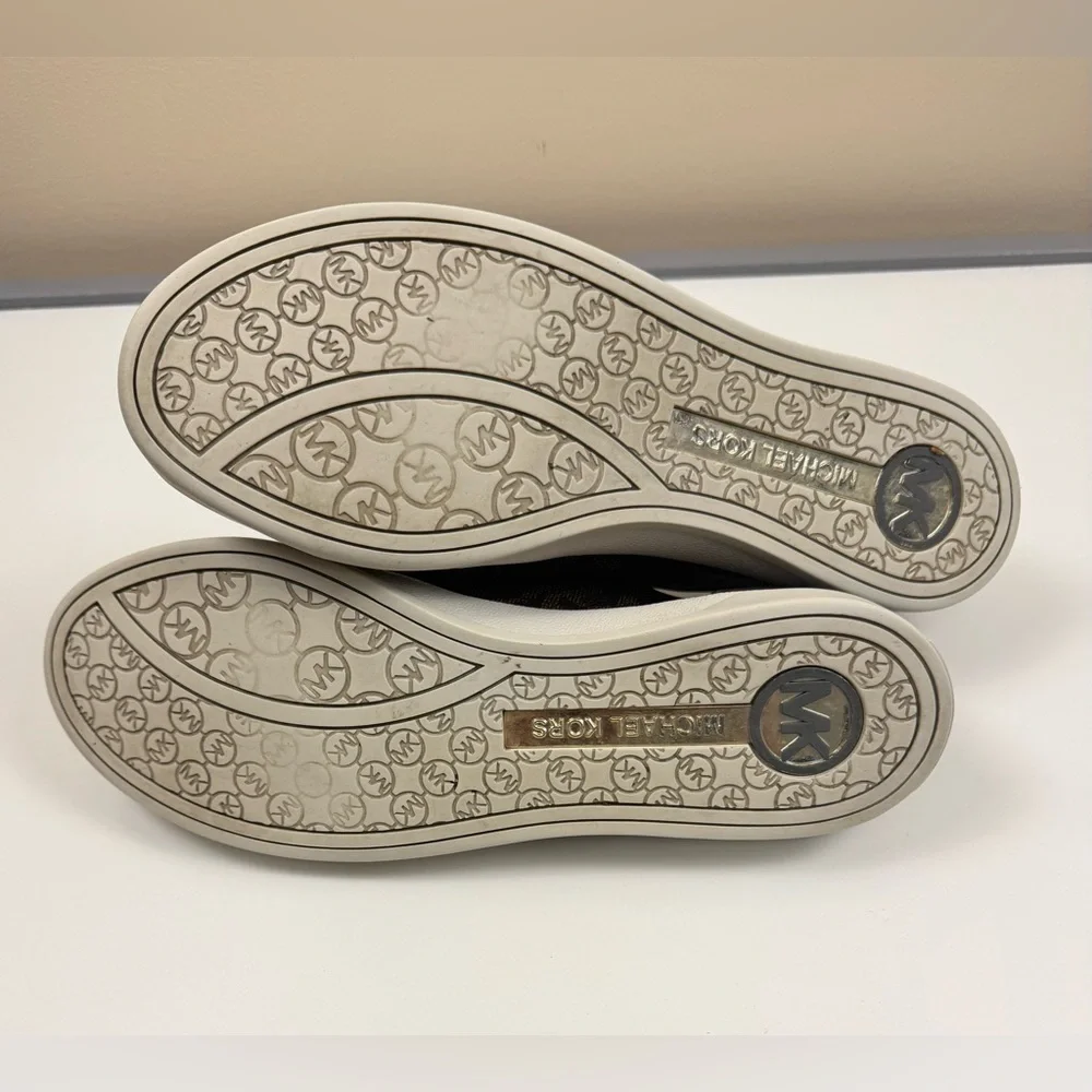 Michael Kors Signature Brown Low Top Sneakers